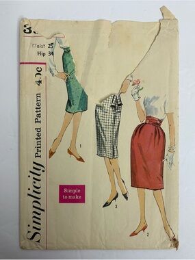 Simplicity Women's Skirt Sewing Pattern 3586 Uncut Classic Vintage Style